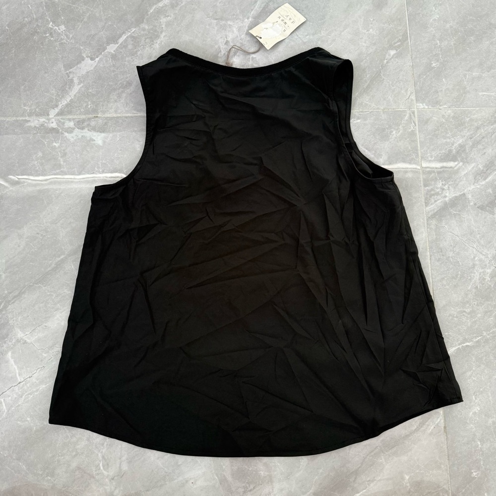 Women’s A New Day Black Basic V-Neck Tank Top Size Medium - Picture 8 of 14